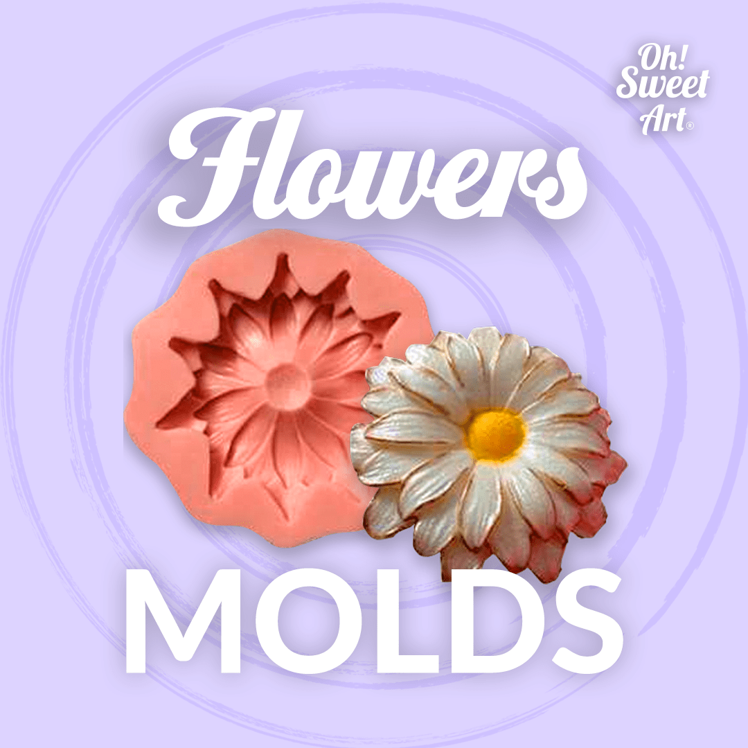 Flowers silicone molds Oh Sweet Art!