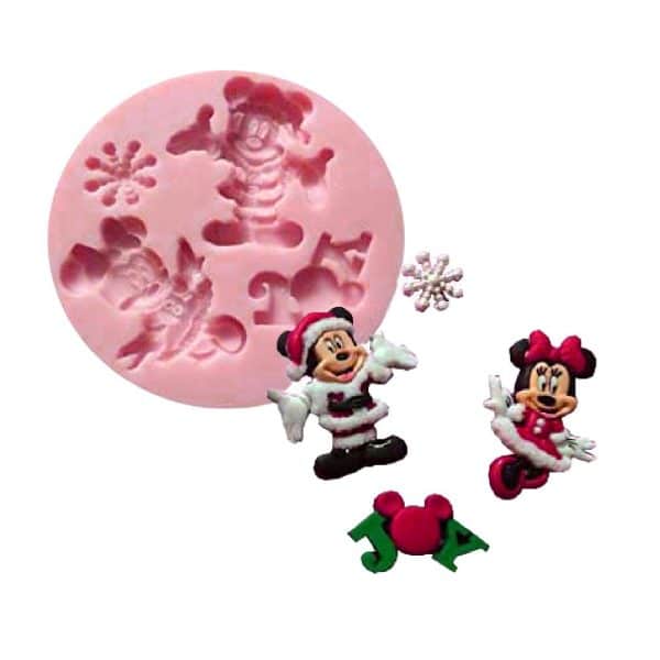 Christmas Mickey Minnie Disney Silicone Mold