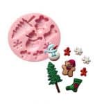 Christmas Snowman Accessories Silicone Mold