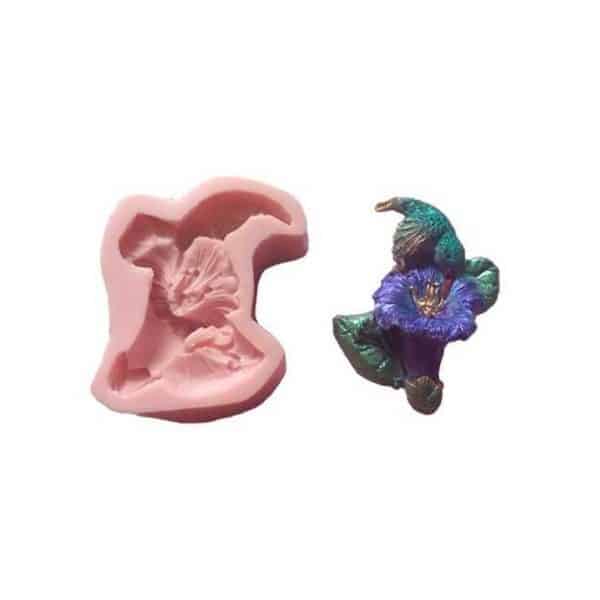 Hibiscus Humming Bird Silicone Mold