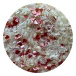 Clear and Red Hearts Edible Glitter Shapes