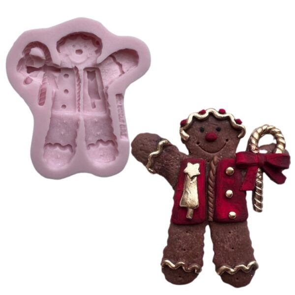 Sweet Christmas Gingerbread man silicone mold
