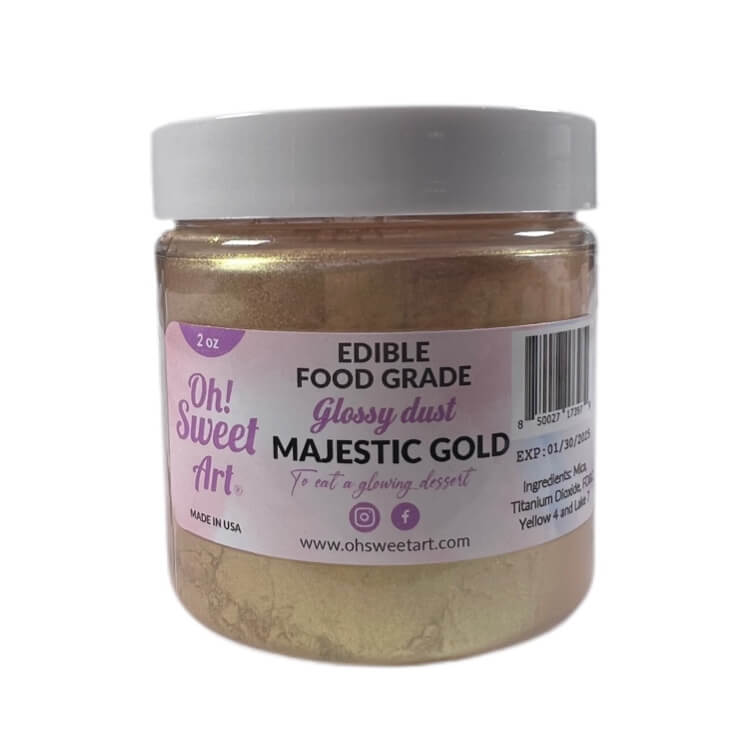 Majestic Gold Glossy Dust 2oz