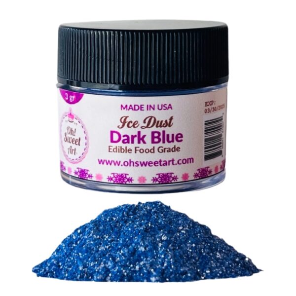 Dark Blue Edible Glitter