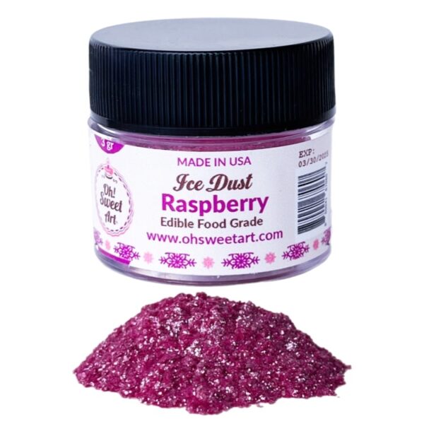 Raspberry Edible Glitter