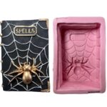 Spider Halloween Book Silicone Mold