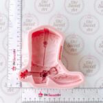 Big Cowboy Boot Silicone Mold measures