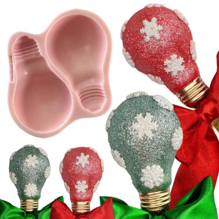 Christmas Silicone Mold for DIY Crafts, Light Bulbs 