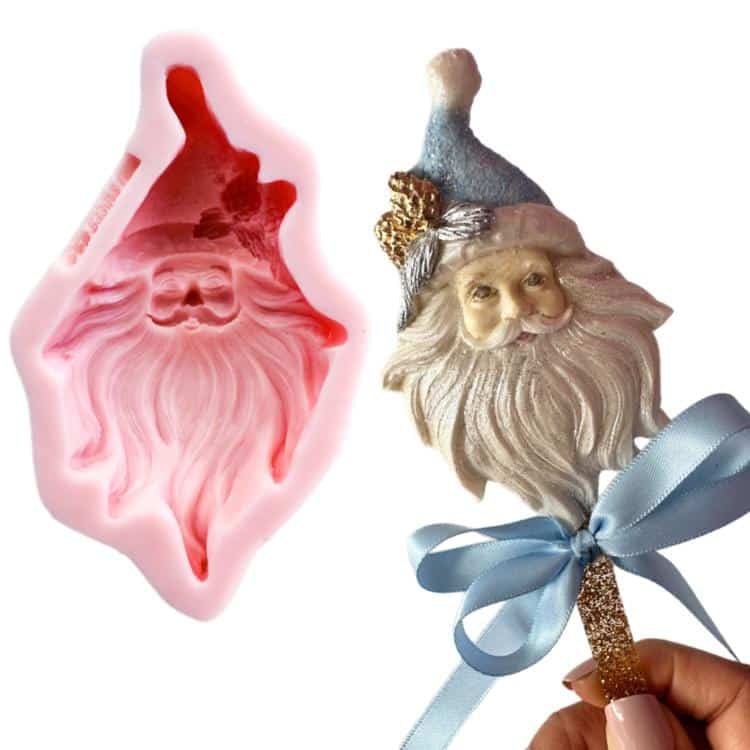 Christmas Small Santa Silicone Mold – Oh Sweet Art!