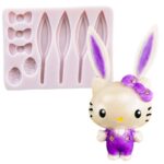 Ears, Ribbons and Eggs Silicone Mold