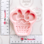 Minnie Mouse Cupcake Silicone Mold measures