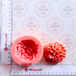 Dahlia Bloom Silicone Mold measures