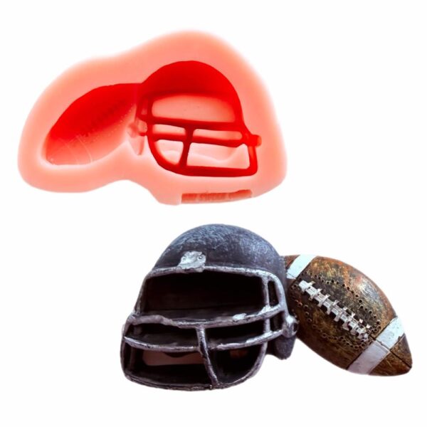 Football Helmet and The Duke Silicone Mold main
