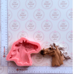 Horse Head Silicone Mold measures