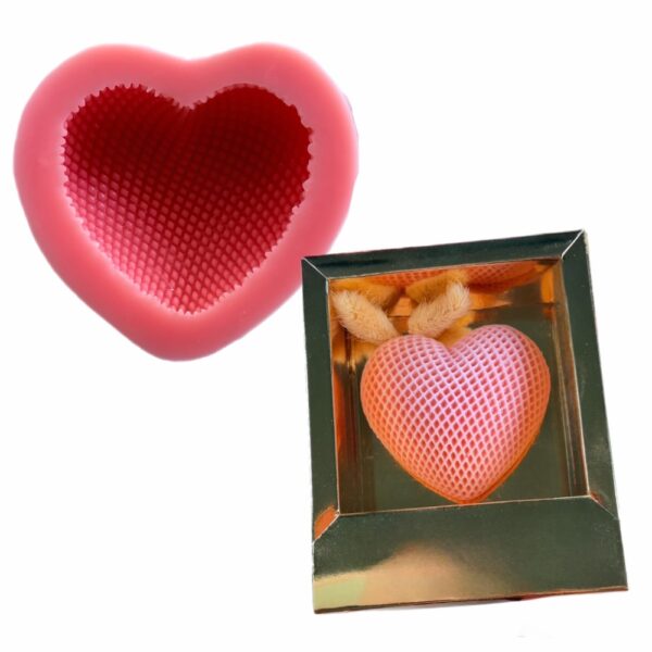 Mesh Heart Silicone Mold