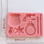 Law Enforcement Theme Silicone Mold measures